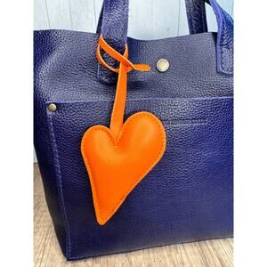 Burnt Orange Purse Charm Heart Love Flair NEW FAST SHIP